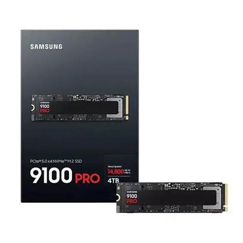 SAMSUNG MZ-VAP4T0BW 9100 PRO 4 TB NVMe SSD - Read Speed up to 14 800 MB/s; Write Speed to up 13 400 MB/s; Random Read up to 2 25